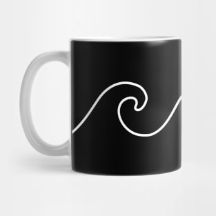 Wave Outline Drawing - Sea Lovers Mug